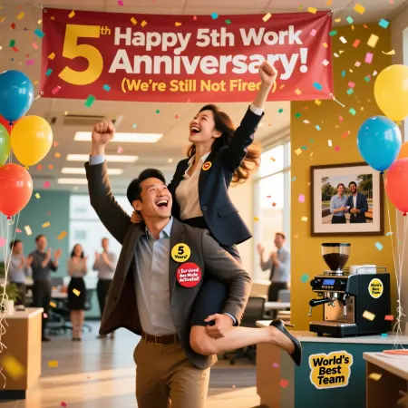 Funny Work Anniversary Wishes