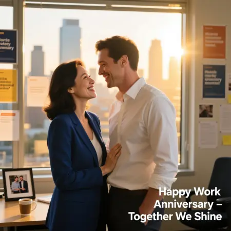 Heart Touching Happy Work Anniversary Wishes