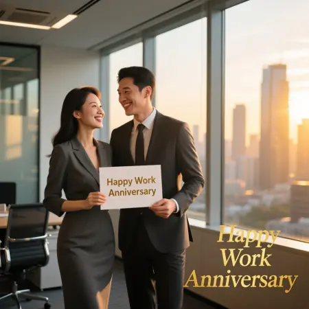 Professional Happy Work Anniversary Wishes