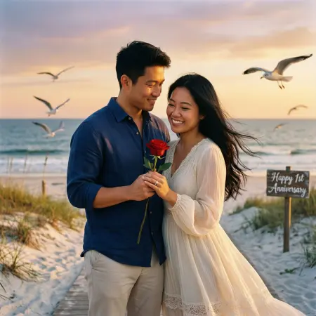 Cute 1st wedding anniversary