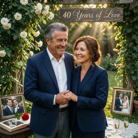 Cute Happy 40th Anniversary