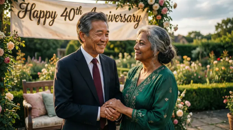 Happy 40th Anniversary Wishes