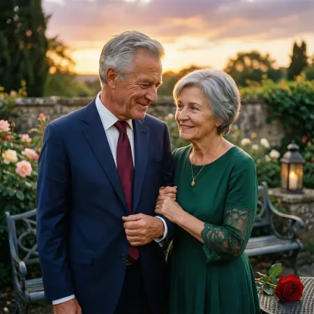 Romantic 40th wedding anniversary