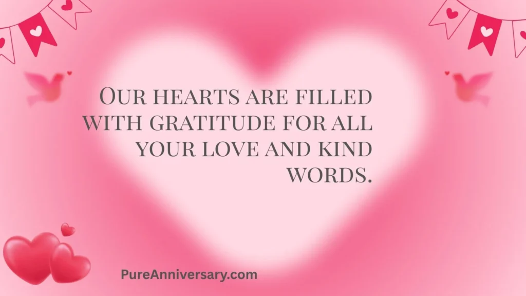 Thanks Message for Anniversary Wishes