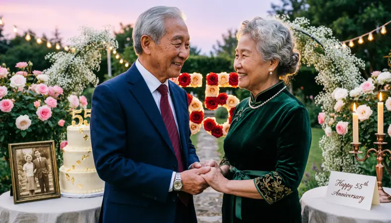 55th wedding anniversary wishes