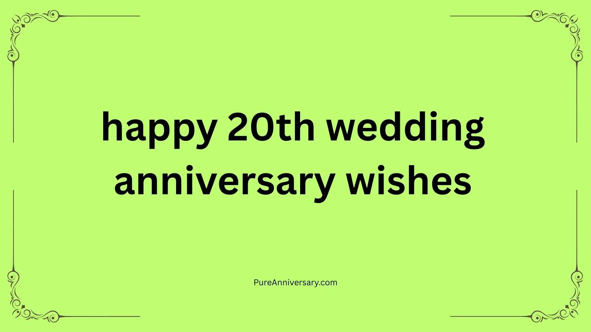 happy 20th wedding anniversary wishes