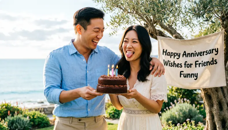 Happy Anniversary Wishes for Friends Funny