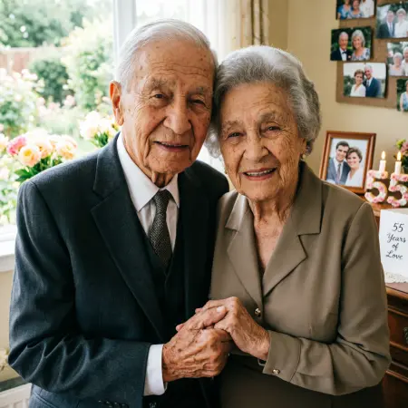 Heart touching 55th wedding