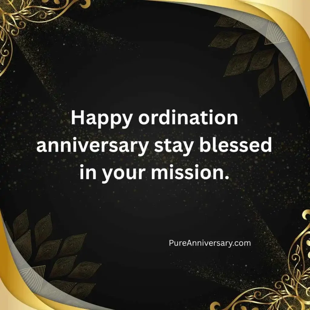Ordination Anniversary Wishes