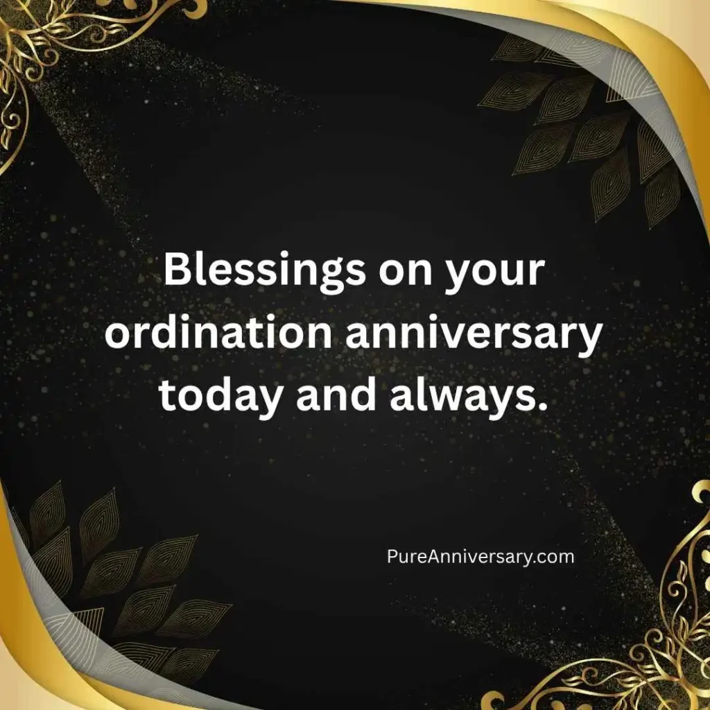 Ordination Anniversary Wishes