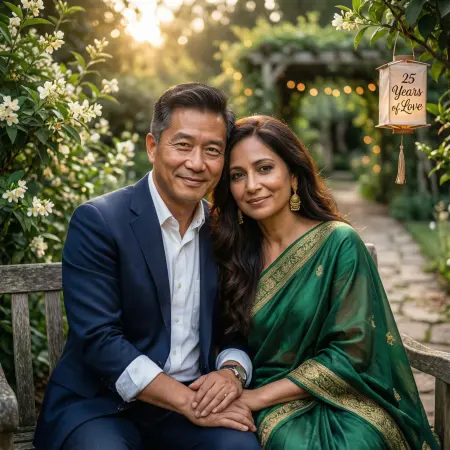Romantic 25th Marriage Anniversary