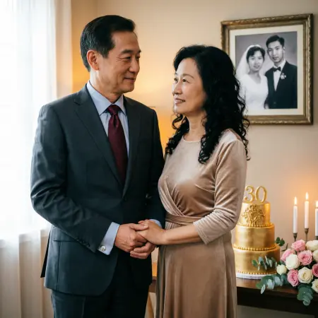 Romantic 30th wedding anniversary 