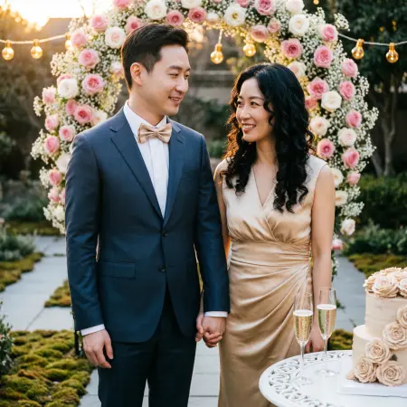 Romantic wedding anniversary