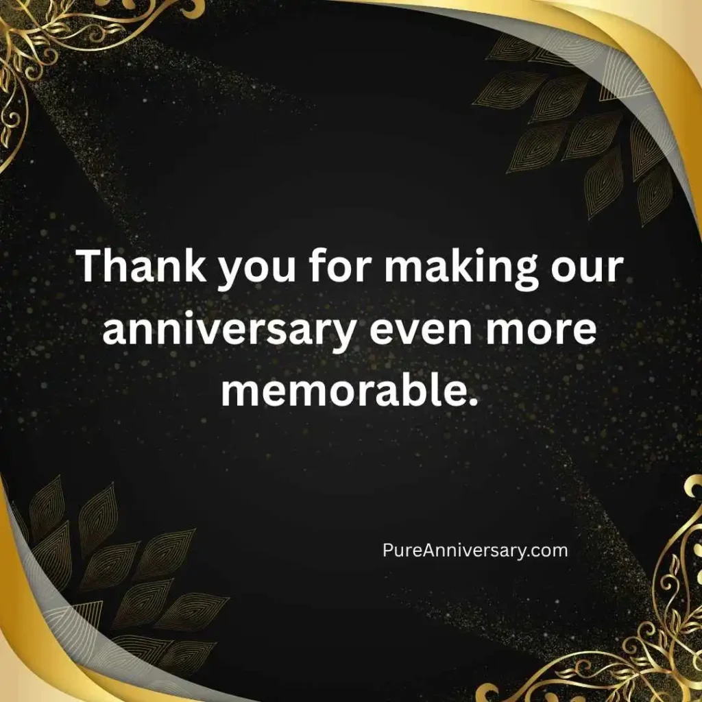 Thank You for Anniversary Wishes in English