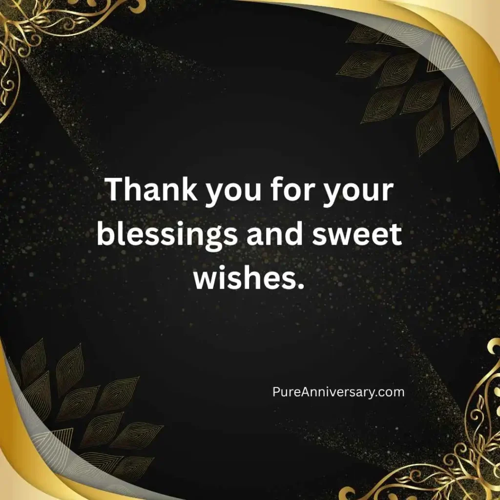 Thank You for Anniversary Wishes
