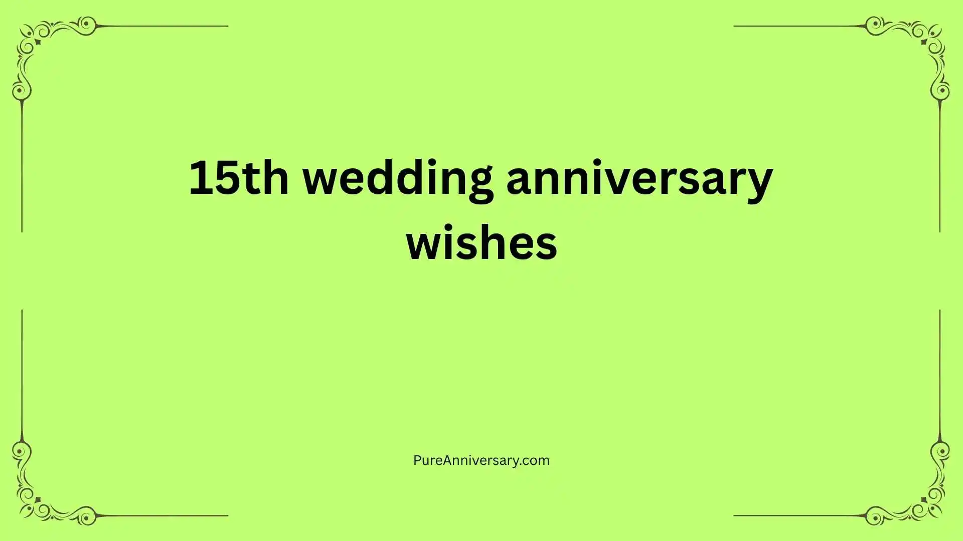 15th wedding anniversary wishes