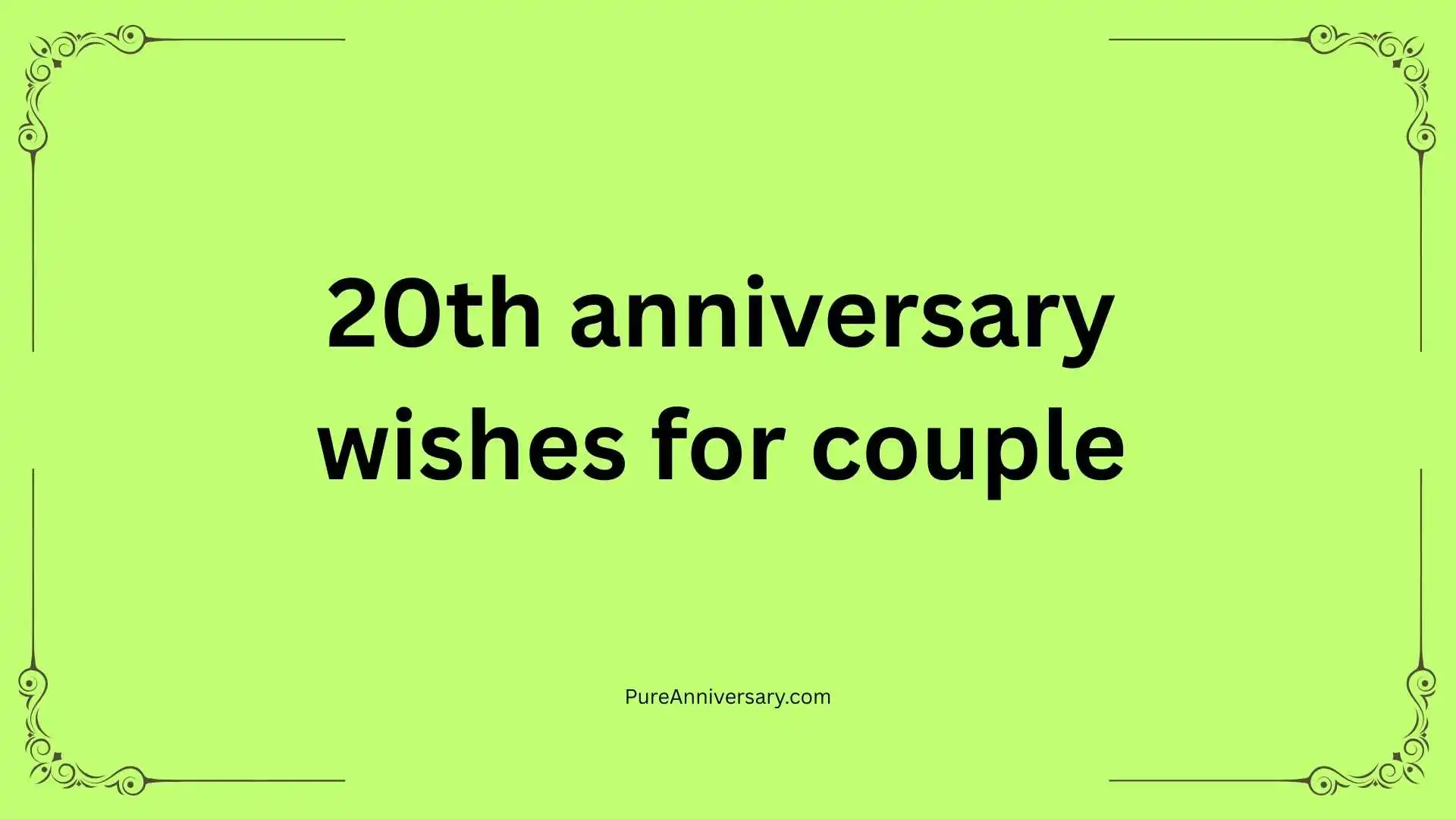 20th anniversary wishes for couple