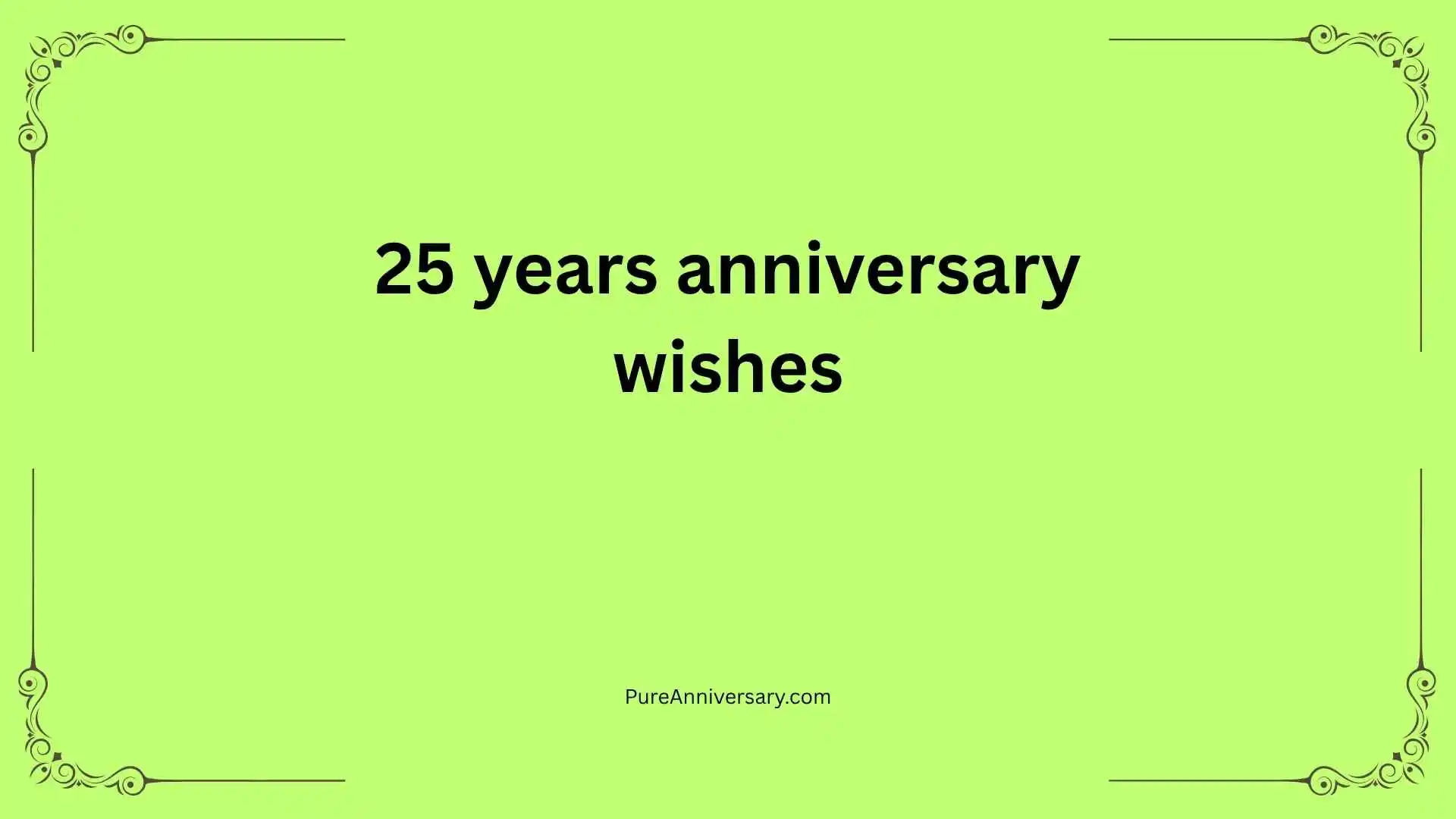 25 years anniversary wishes