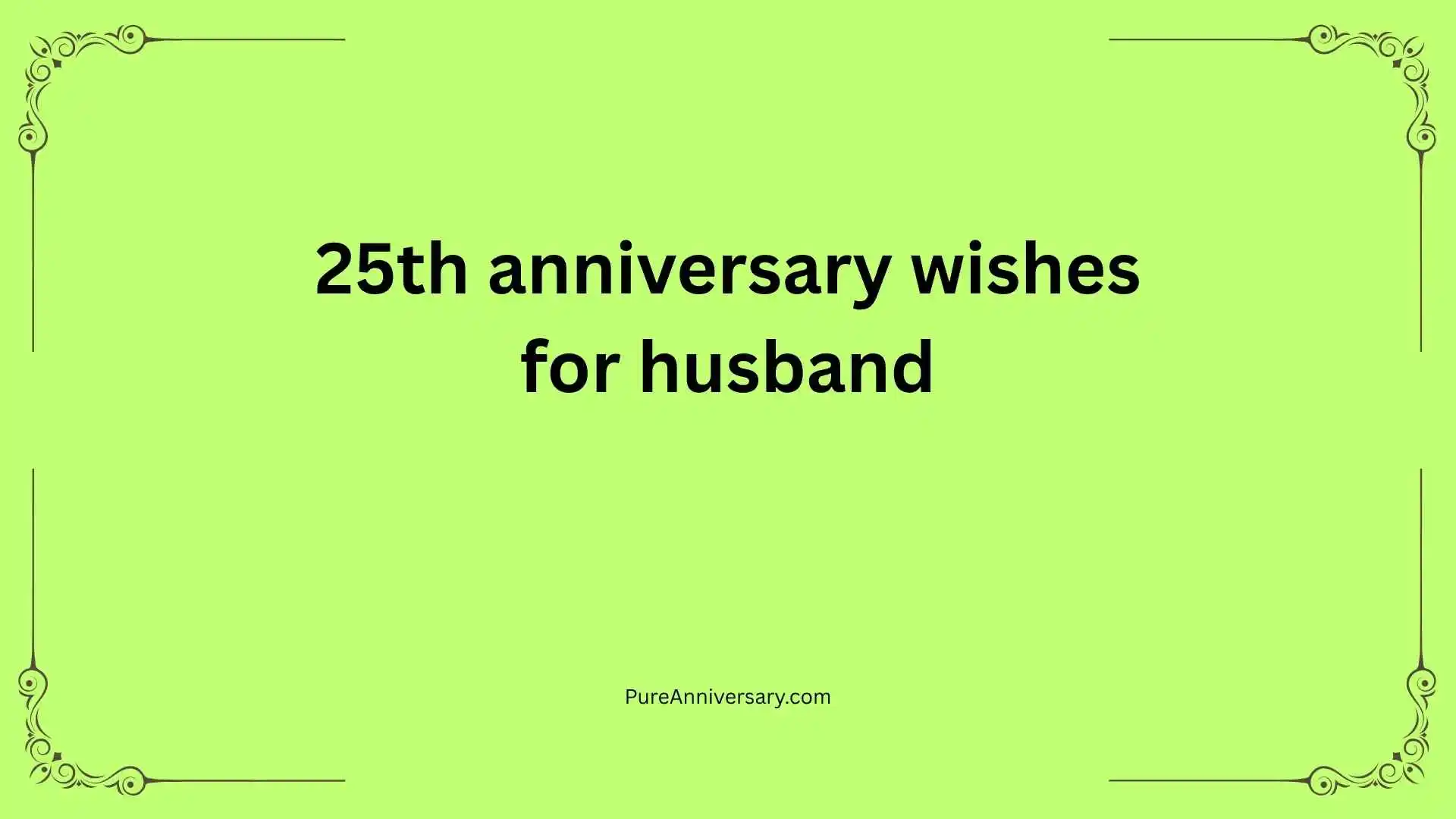 25th anniversary wishes for husband