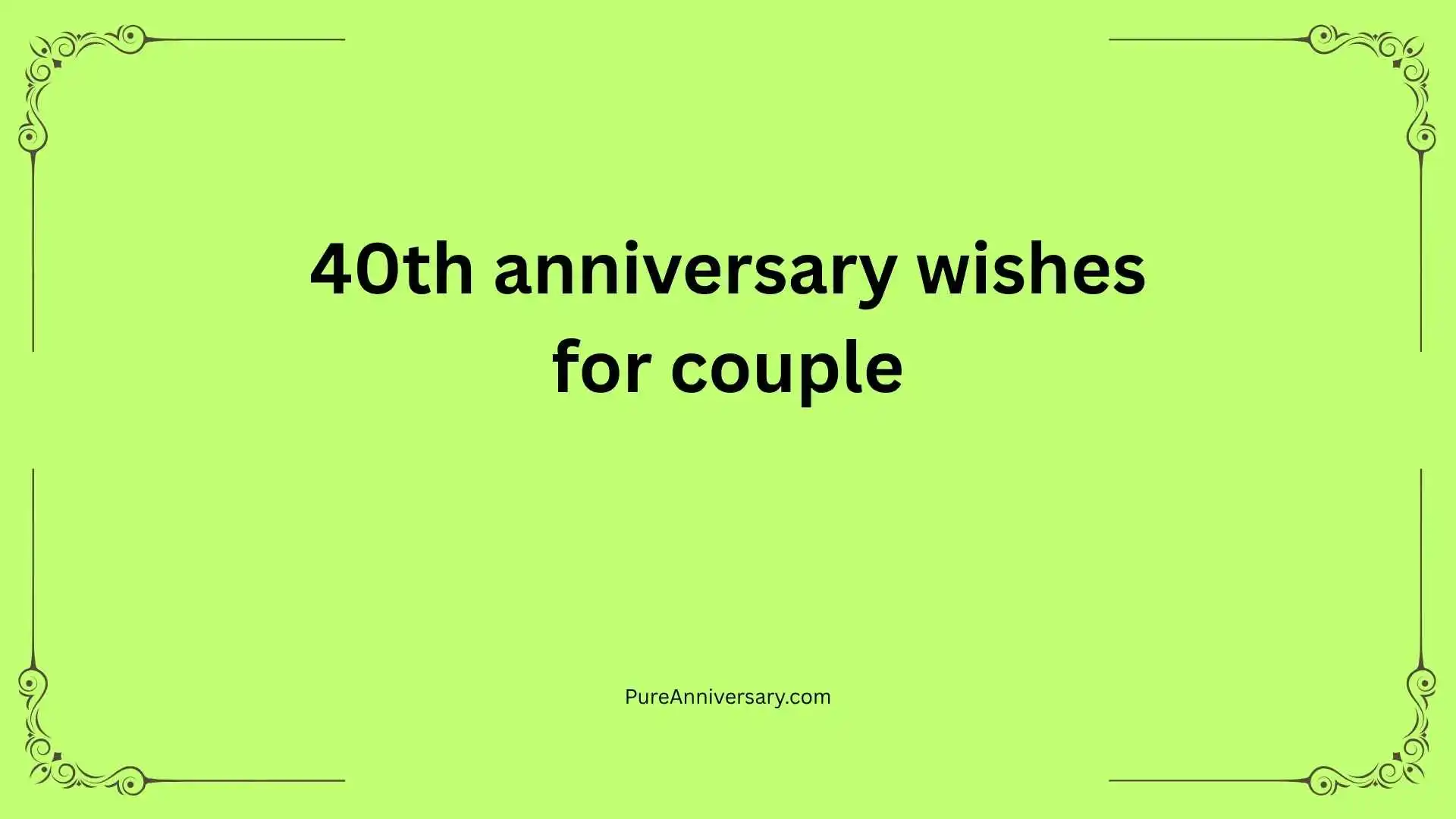 40th anniversary wishes for couple