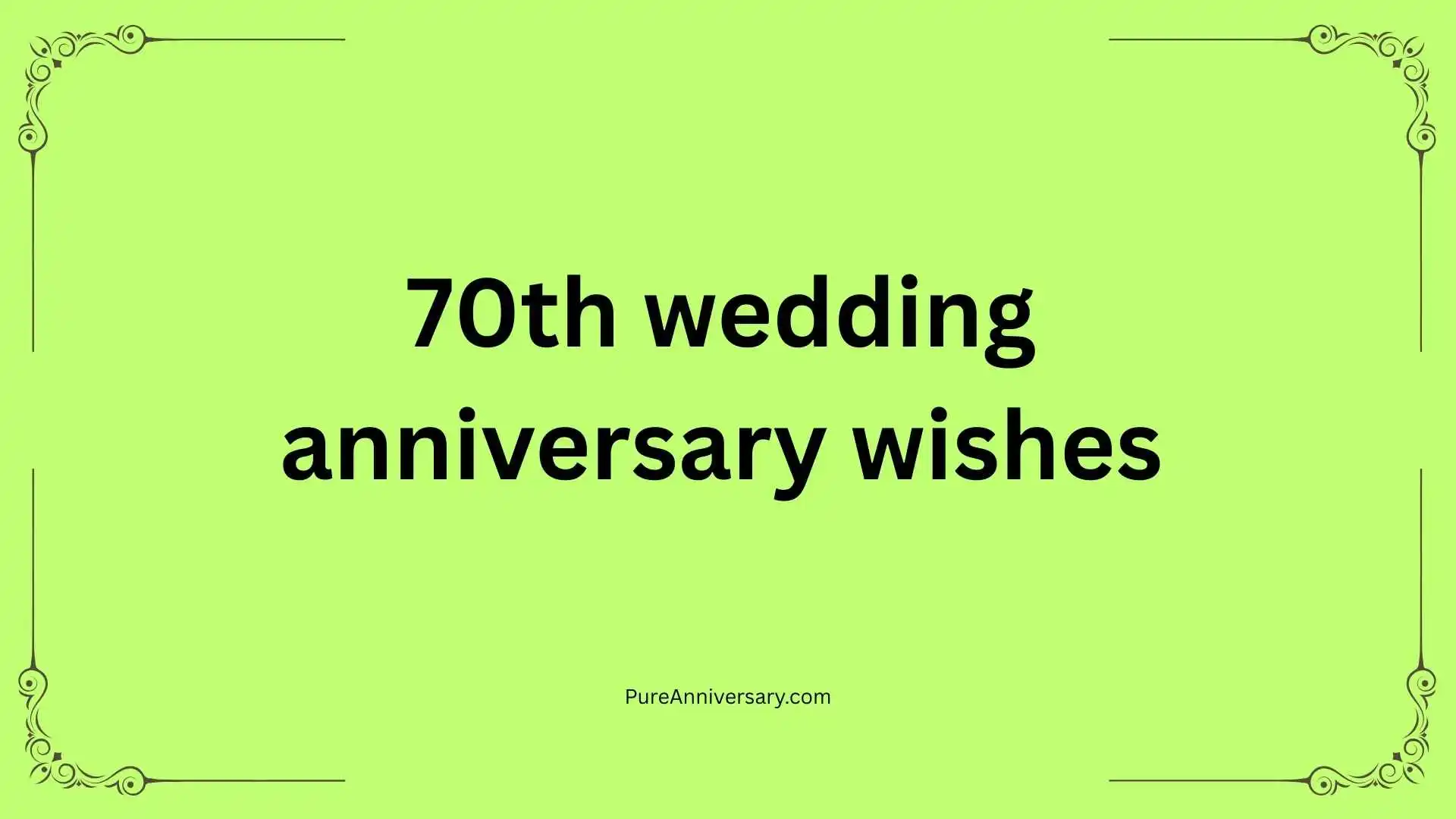 70th wedding anniversary wishes