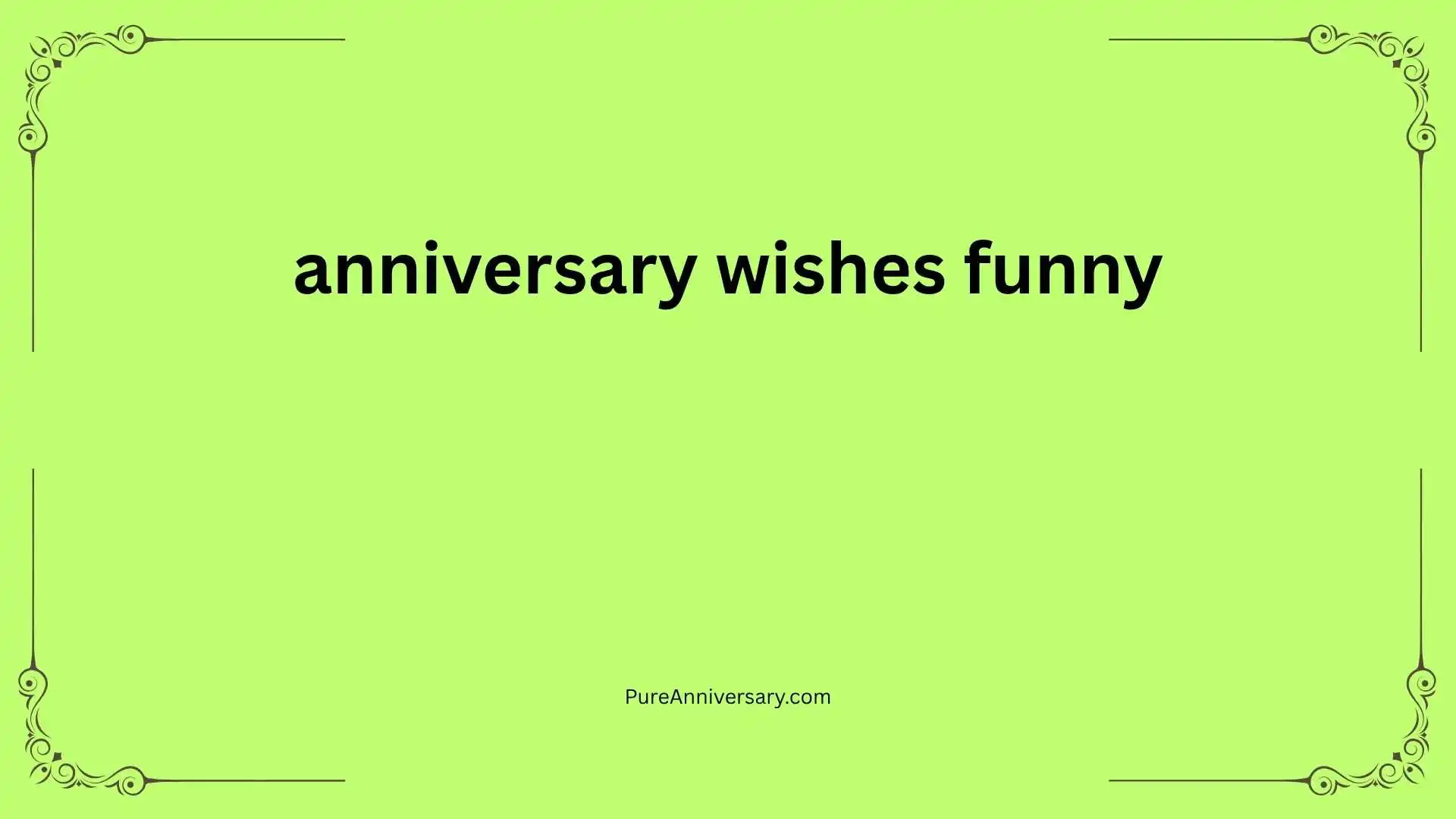 anniversary wishes funny