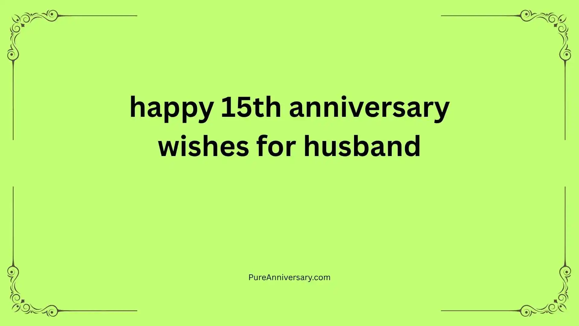 happy 15th anniversary wishes for husband