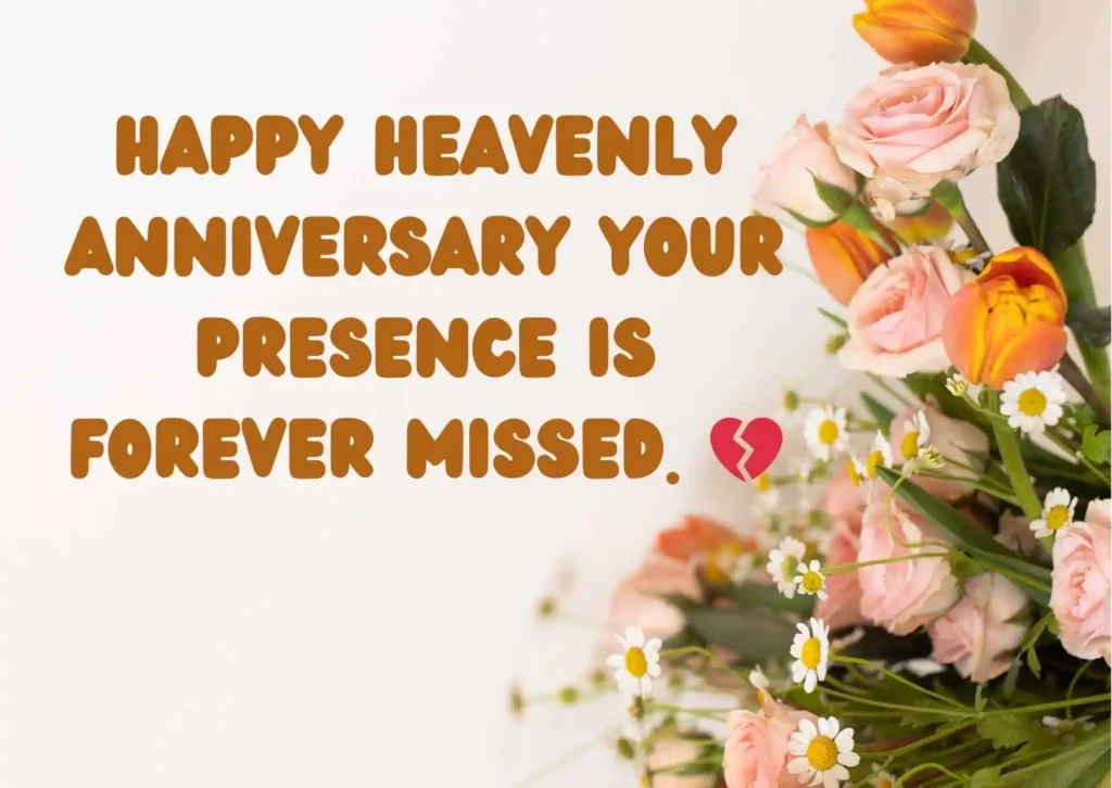 Happy Heavenly Wedding Anniversary Wishes