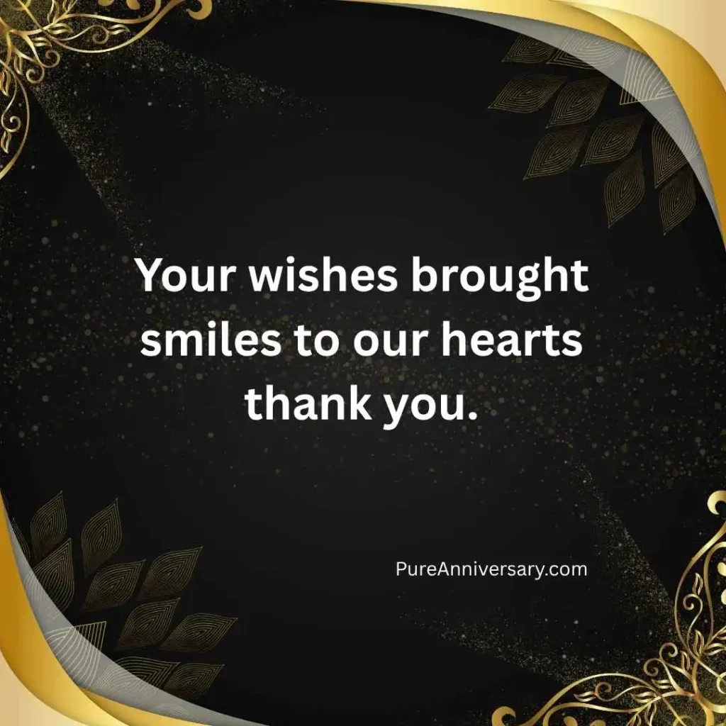 Thanks for Anniversary Wishes