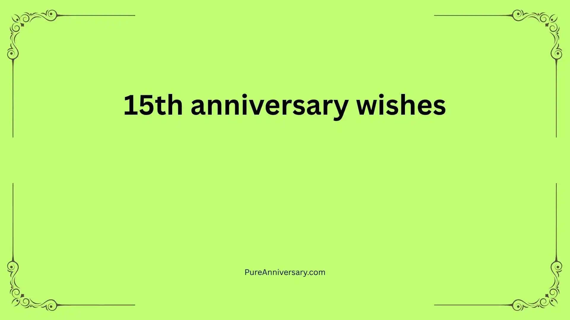 15th anniversary wishes