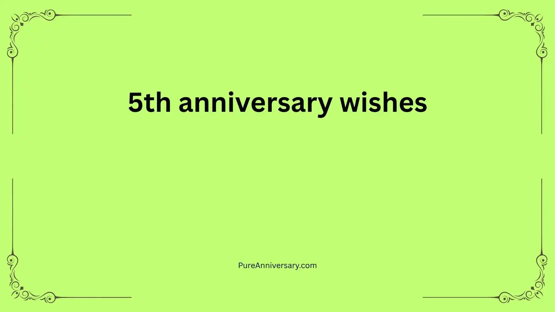 5th anniversary wishes