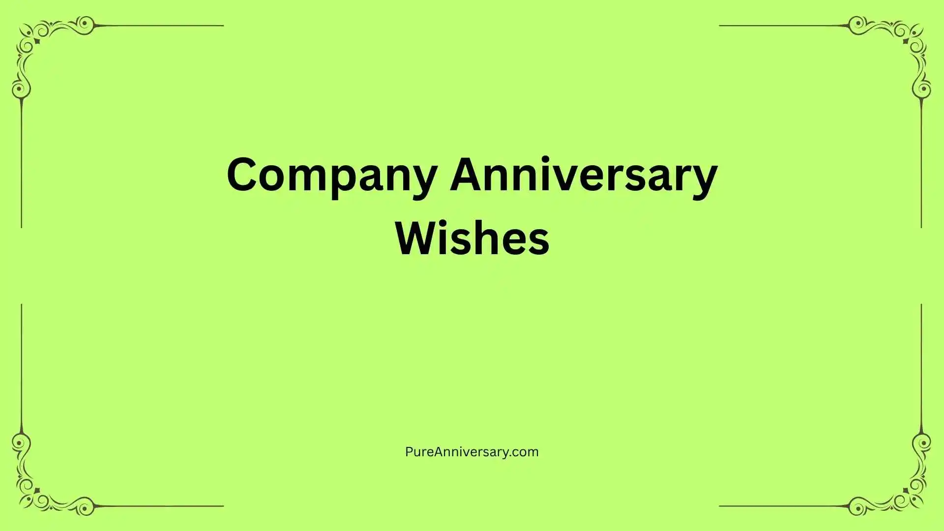 Company Anniversary Wishes