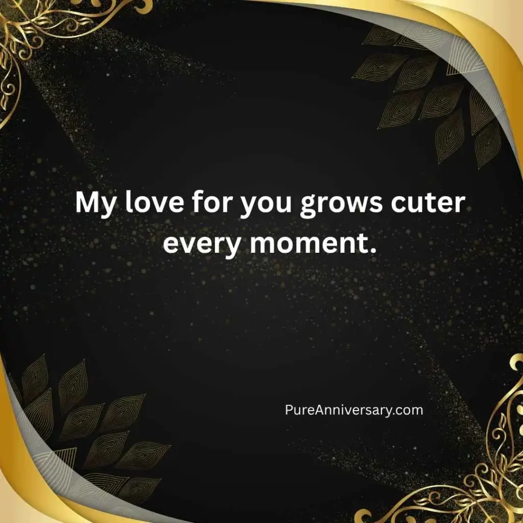 Cute 1 year anniversary wishes 