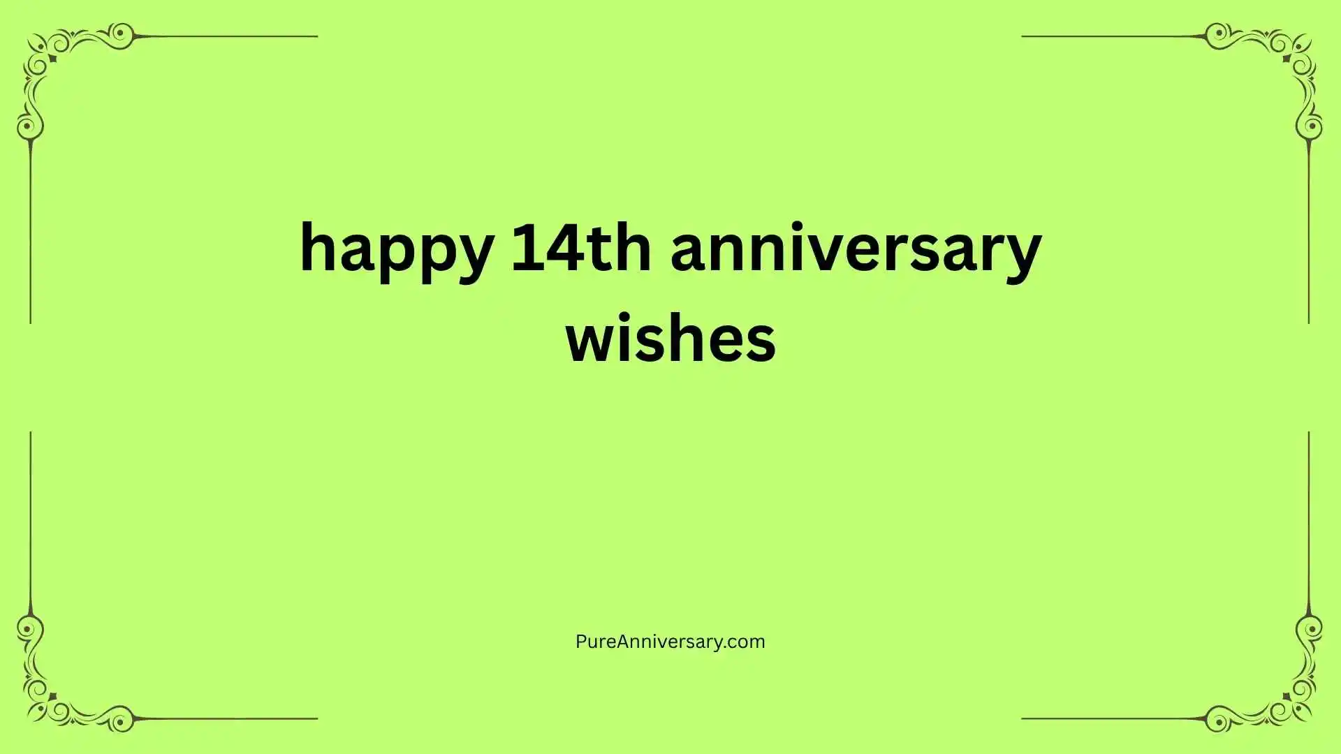 happy 14th anniversary wishes