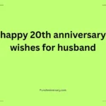 happy 20th anniversary wishes for husband