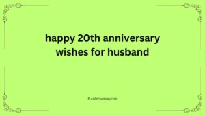 happy 20th anniversary wishes for husband
