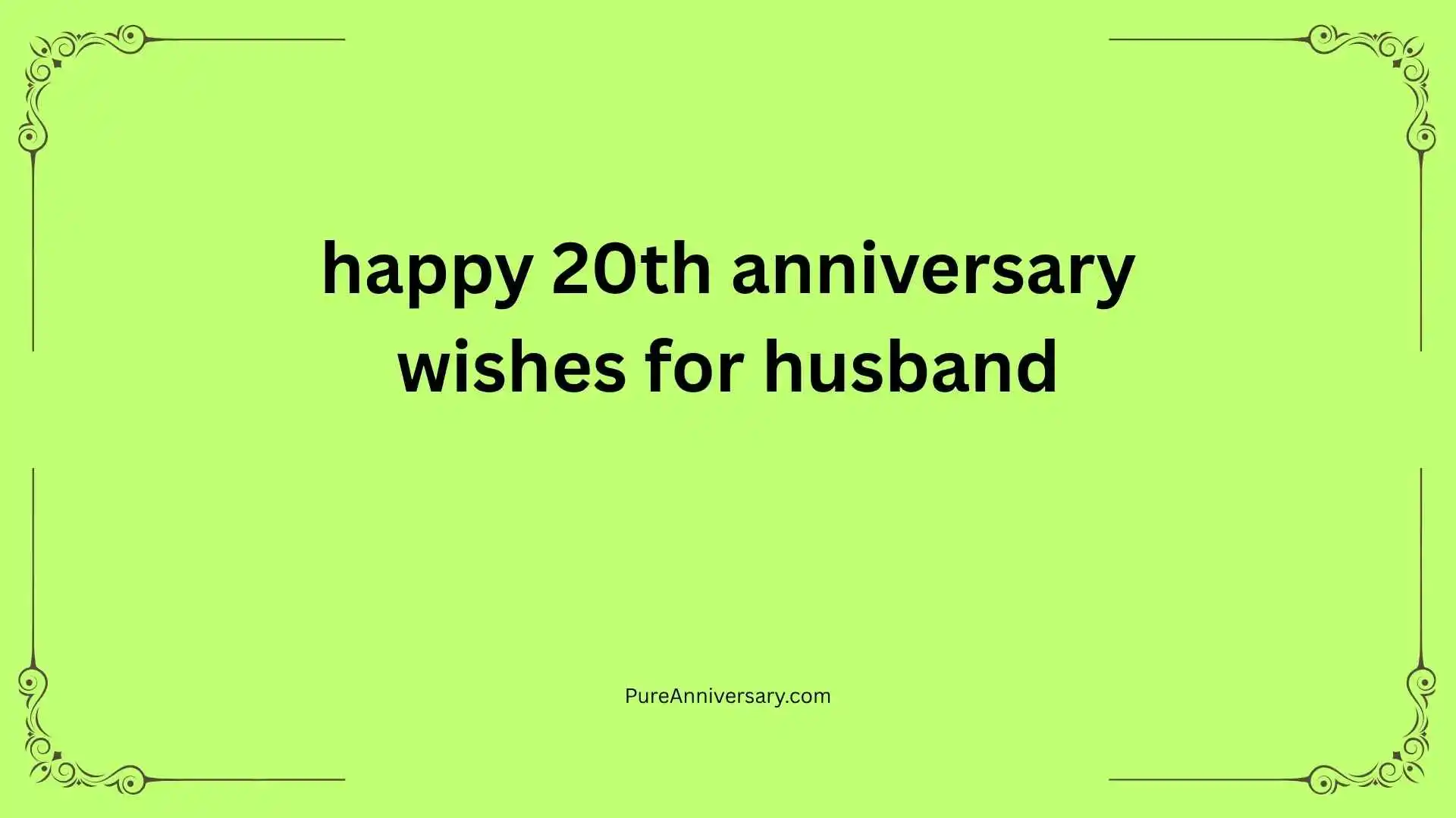 happy 20th anniversary wishes for husband