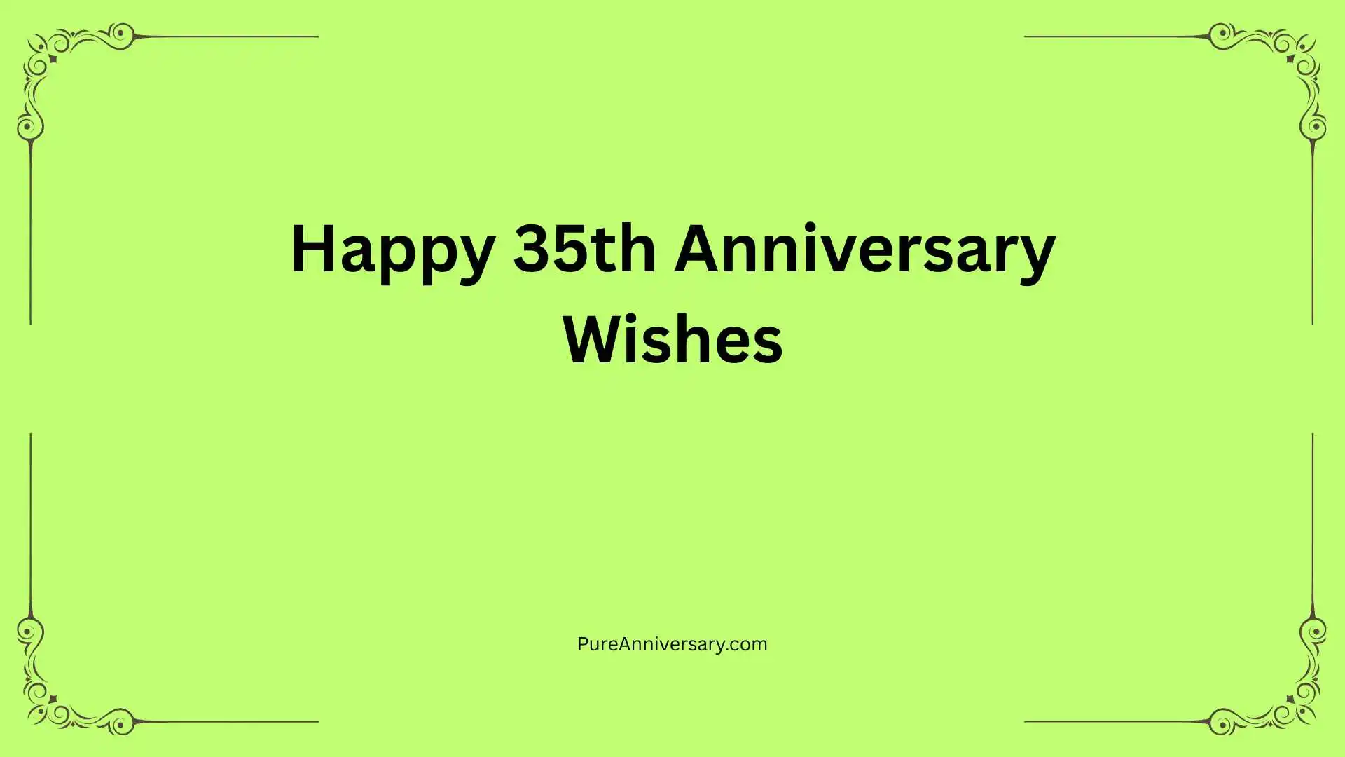 Happy 35th Anniversary Wishes
