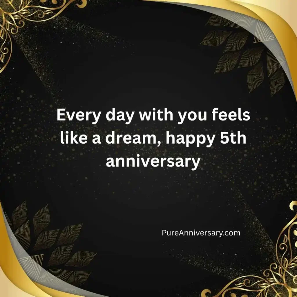 Romantic 5th Anniversary Wishes