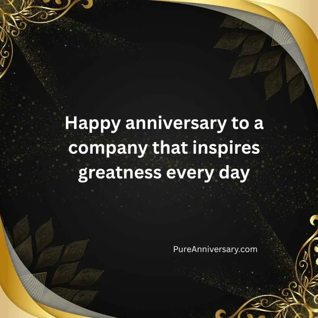 Warm Company Anniversary Wishes