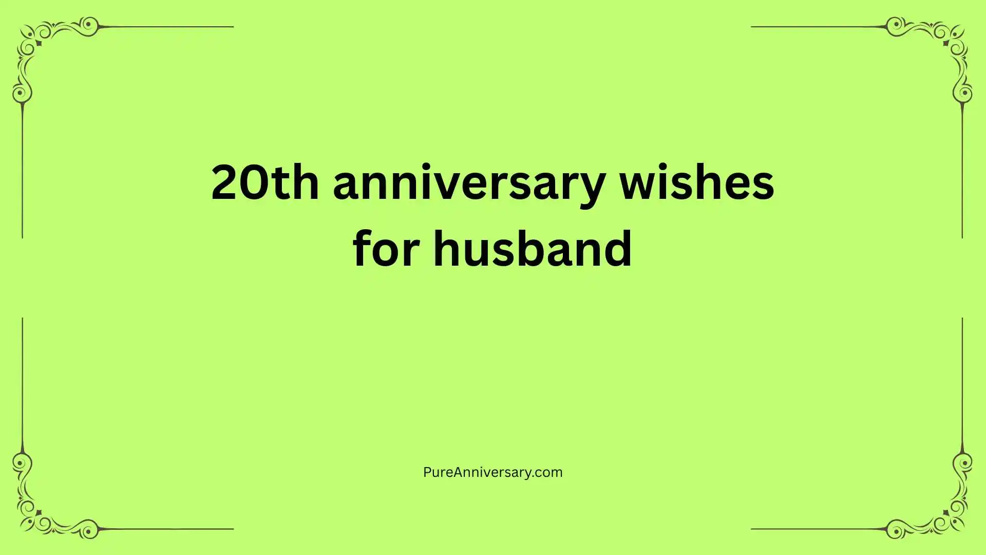 20th anniversary wishes for husband