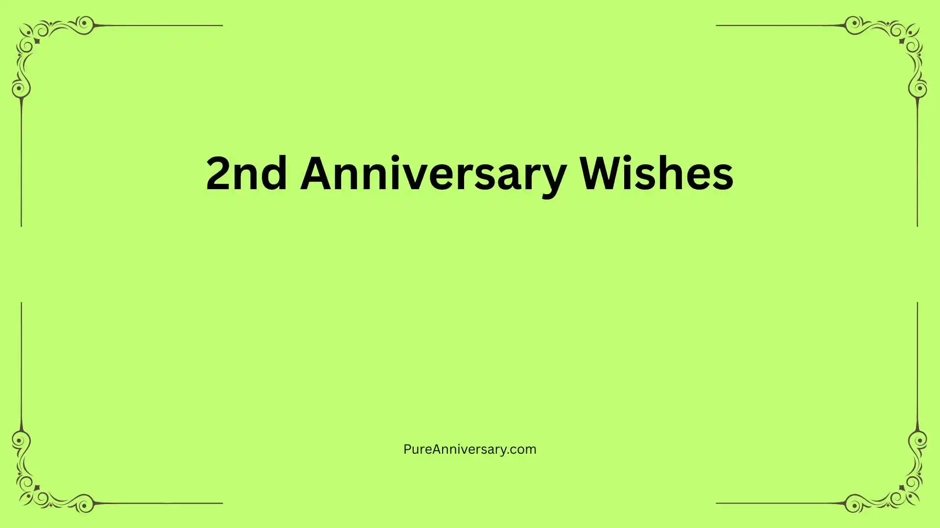 2nd Anniversary Wishes
