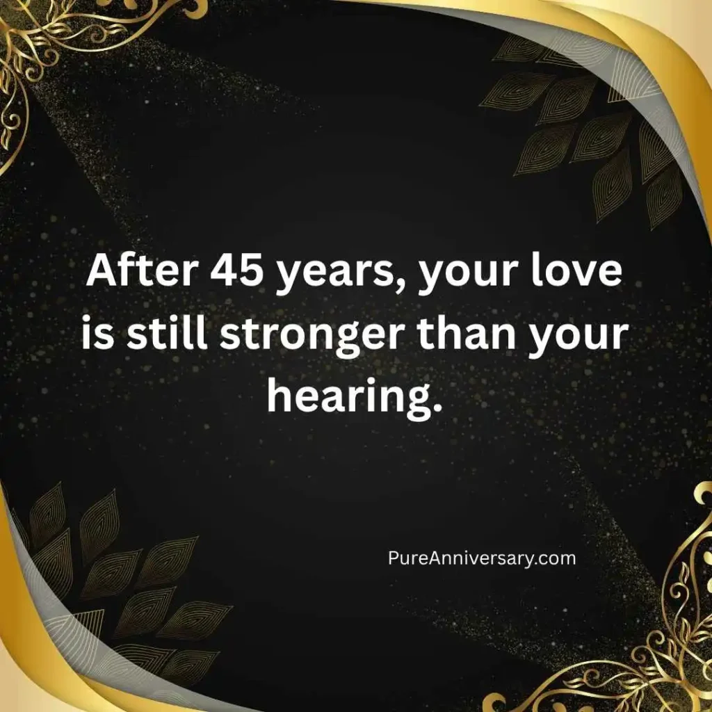 Funny 45th Wedding Anniversary