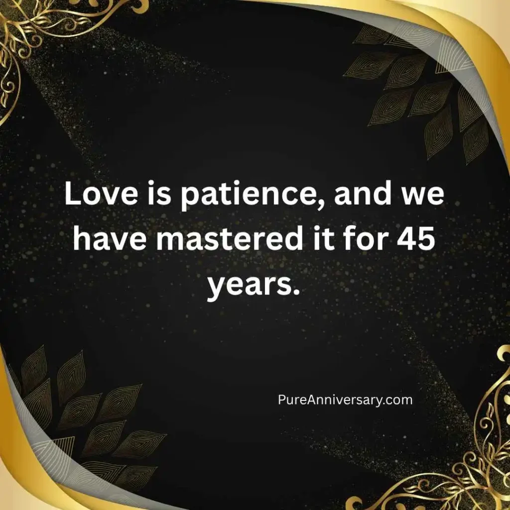 Funny 45th Wedding Anniversary Wishes