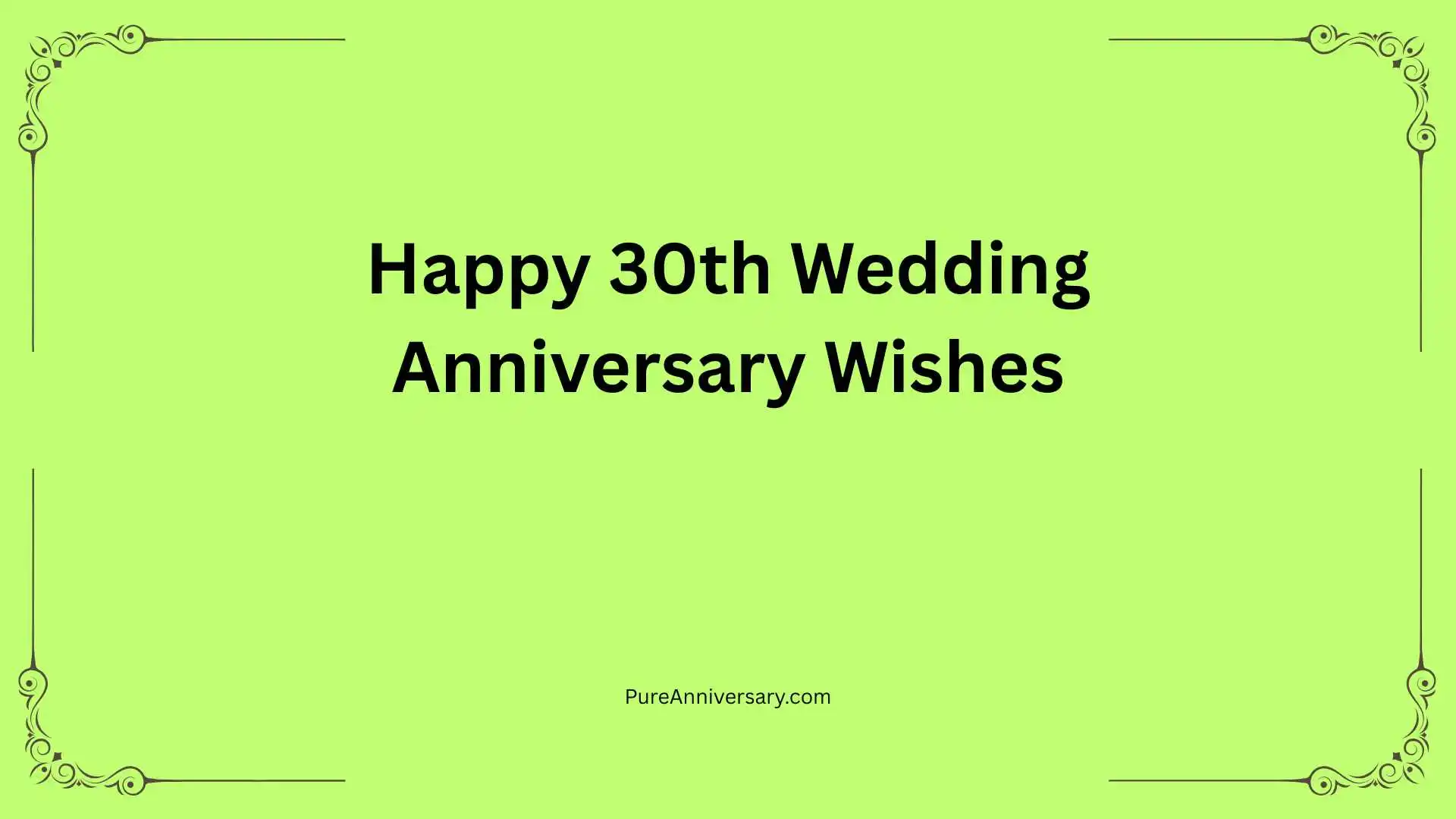 Happy 30th Wedding Anniversary Wishes