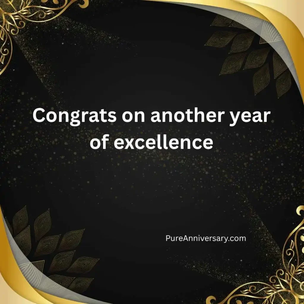 Short and Sweet Happy Work Anniversary
