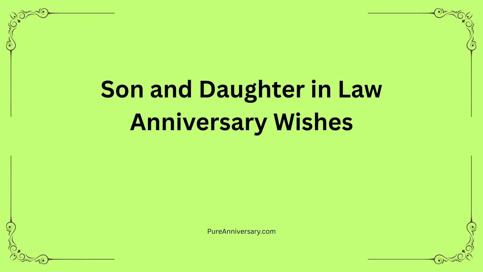 Son and Daughter in Law Anniversary Wishes
