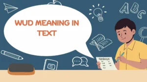 WUD Meaning in Text