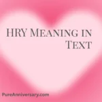 HRY Meaning in Text