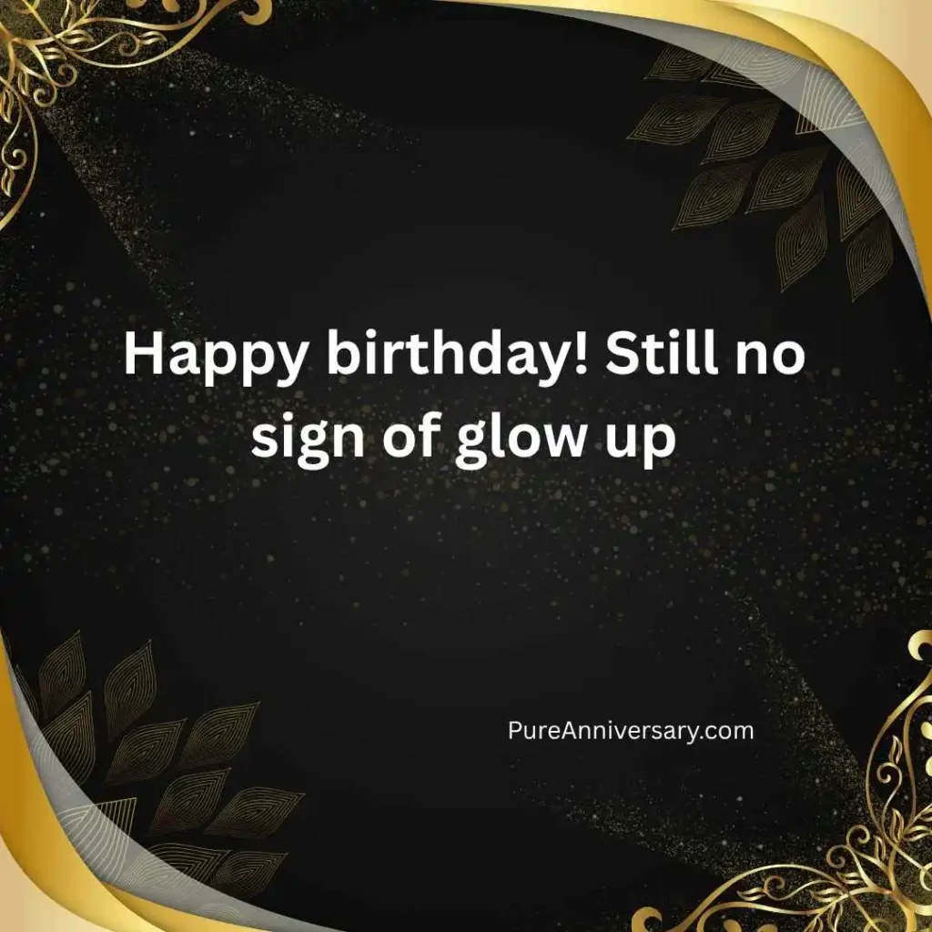 Roast Style Birthday Wishes